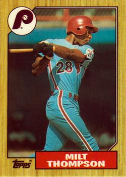 1987 Topps - Collector's Edition (Tiffany) #409 Milt Thompson Front