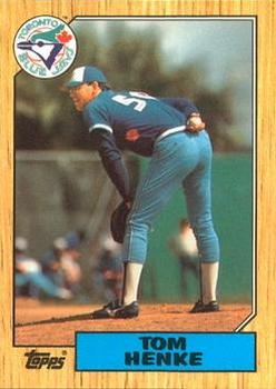 1987 Topps - Collector's Edition (Tiffany) #510 Tom Henke Front
