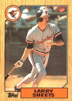 1987 Topps - Collector's Edition (Tiffany) #552 Larry Sheets Front