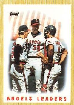 1987 Topps - Collector's Edition (Tiffany) #556 Angels Leaders Front
