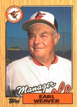 1987 Topps - Collector's Edition (Tiffany) #568 Earl Weaver Front