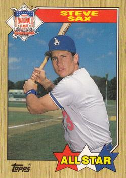 1987 Topps - Collector's Edition (Tiffany) #596 Steve Sax Front