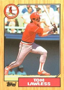 1987 Topps - Collector's Edition (Tiffany) #647 Tom Lawless Front