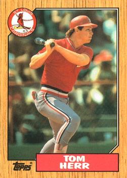 1987 Topps - Collector's Edition (Tiffany) #721 Tom Herr Front