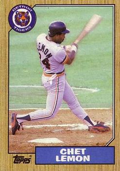 1987 Topps - Collector's Edition (Tiffany) #739 Chet Lemon Front