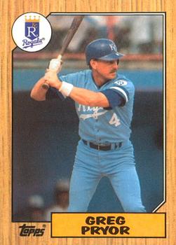 1987 Topps - Collector's Edition (Tiffany) #761 Greg Pryor Front
