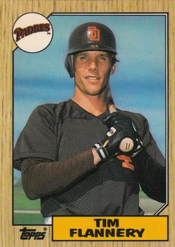 1987 Topps - Collector's Edition (Tiffany) #763 Tim Flannery Front