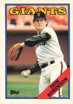 1988 Topps - Collector's Edition (Tiffany) #52 Don Robinson Front