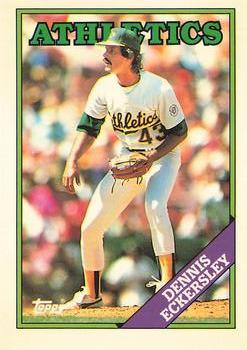 1988 Topps - Collector's Edition (Tiffany) #72 Dennis Eckersley Front