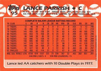 1988 Topps - Collector's Edition (Tiffany) #95 Lance Parrish Back