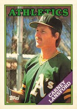 1988 Topps - Collector's Edition (Tiffany) #292 Carney Lansford Front
