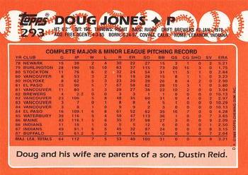 1988 Topps - Tiffany #293 Doug Jones Back