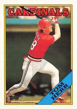 1988 Topps - Collector's Edition (Tiffany) #310 Tom Herr Front