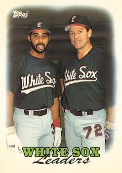 1988 Topps - Collector's Edition (Tiffany) #321 White Sox Leaders Front