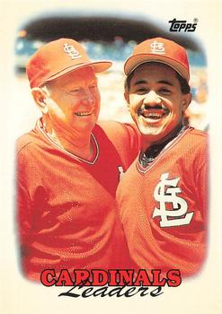 1988 Topps - Collector's Edition (Tiffany) #351 Cardinals Leaders Front