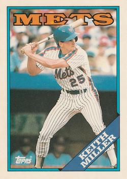 1988 Topps - Collector's Edition (Tiffany) #382 Keith Miller Front
