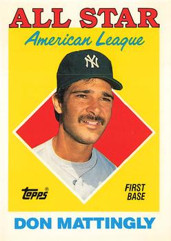 1988 Topps - Collector's Edition (Tiffany) #386 Don Mattingly Front