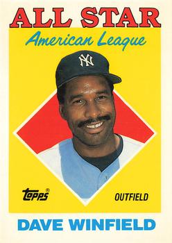 1988 Topps - Collector's Edition (Tiffany) #392 Dave Winfield Front