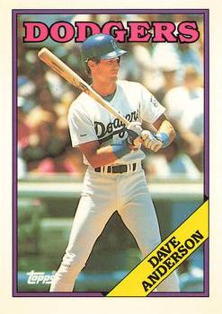 1988 Topps - Collector's Edition (Tiffany) #456 Dave Anderson Front