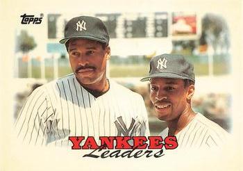 1988 Topps - Collector's Edition (Tiffany) #459 Yankees Leaders Front