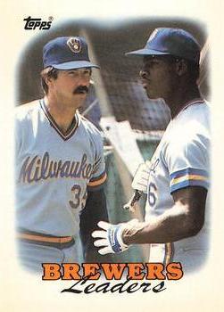 1988 Topps - Collector's Edition (Tiffany) #639 Brewers Leaders Front