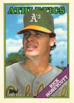 1988 Topps - Collector's Edition (Tiffany) #641 Rick Honeycutt Front