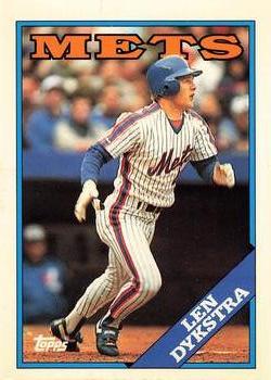 1988 Topps - Collector's Edition (Tiffany) #655 Lenny Dykstra Front