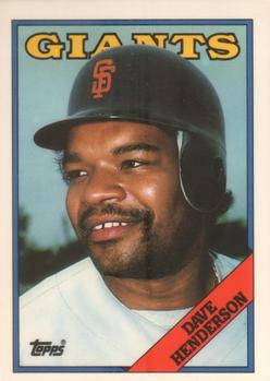 1988 Topps - Collector's Edition (Tiffany) #628 Dave Henderson Front