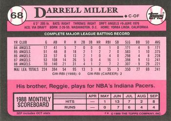 1989 Topps - Collector's Edition (Tiffany) #68 Darrell Miller Back