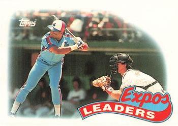 1989 Topps - Collector's Edition (Tiffany) #81 Expos Leaders Front