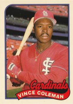 1989 Topps - Collector's Edition (Tiffany) #90 Vince Coleman Front