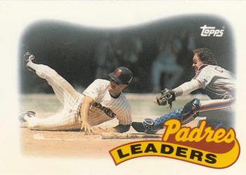 1989 Topps - Collector's Edition (Tiffany) #231 Padres Leaders Front