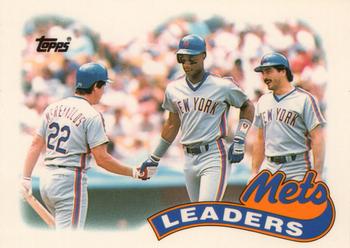 1989 Topps - Collector's Edition (Tiffany) #291 Mets Leaders Front