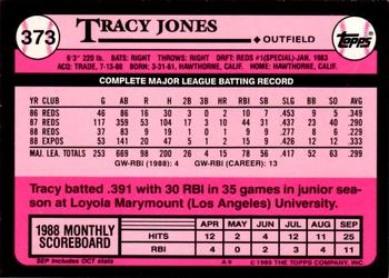 1989 Topps - Collector's Edition (Tiffany) #373 Tracy Jones Back