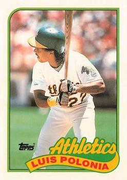 1989 Topps - Collector's Edition (Tiffany) #424 Luis Polonia Front