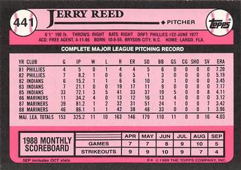 1989 Topps - Collector's Edition (Tiffany) #441 Jerry Reed Back