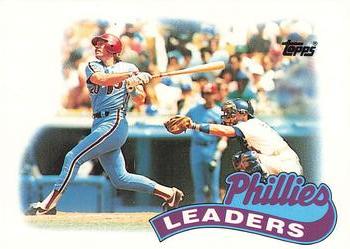 1989 Topps - Collector's Edition (Tiffany) #489 Phillies Leaders Front