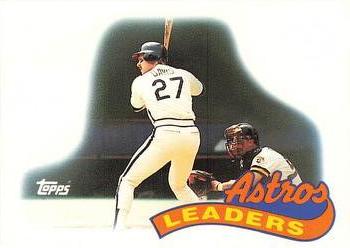 1989 Topps - Collector's Edition (Tiffany) #579 Astros Leaders Front