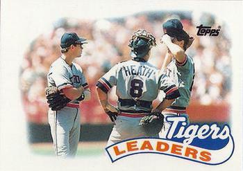 1989 Topps - Collector's Edition (Tiffany) #609 Tigers Leaders Front
