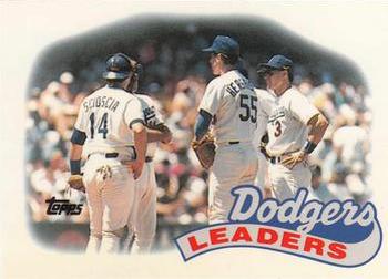 1989 Topps - Collector's Edition (Tiffany) #669 Dodgers Leaders Front