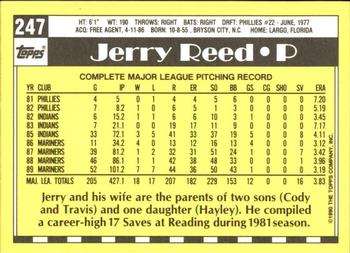 1990 Topps - Collector's Edition (Tiffany) #247 Jerry Reed Back