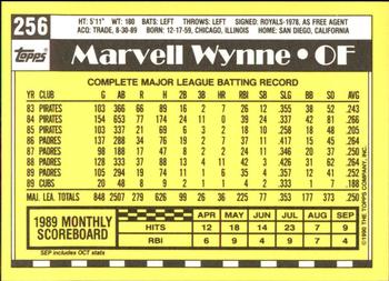1990 Topps - Collector's Edition (Tiffany) #256 Marvell Wynne Back