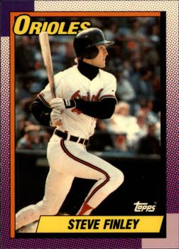 1990 Topps - Collector's Edition (Tiffany) #349 Steve Finley Front