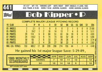 1990 Topps - Collector's Edition (Tiffany) #441 Bob Kipper Back
