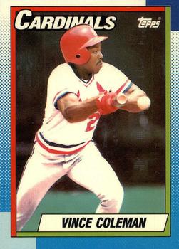 1990 Topps - Collector's Edition (Tiffany) #660 Vince Coleman Front