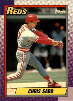 1990 Topps - Collector's Edition (Tiffany) #737 Chris Sabo Front