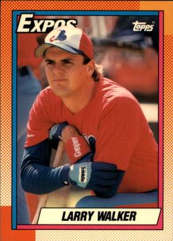 1990 Topps - Collector's Edition (Tiffany) #757 Larry Walker Front