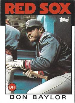 1986 Topps Traded - Limited Edition (Tiffany) #6T Don Baylor Front