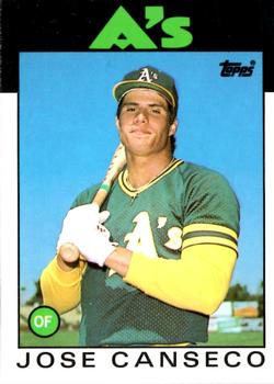 1986 Topps Traded - Limited Edition (Tiffany) #20T Jose Canseco Front