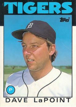 1986 Topps Traded - Limited Edition (Tiffany) #61T Dave LaPoint Front